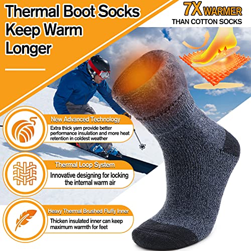 3 Pairs of Insulated Winter Socks for Men and Women