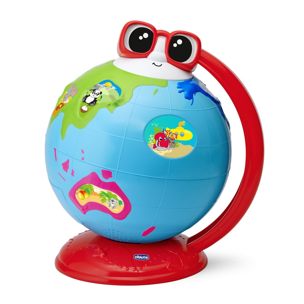 Chicco Palloncino Terracheo, Giocattolo Educativo Parlante, Per Imparare Geografia, Musica e Curiosità del Mondo, Flora e Fauna, +300 Frasi e Concorsi Canzoni, Metodo Montessori