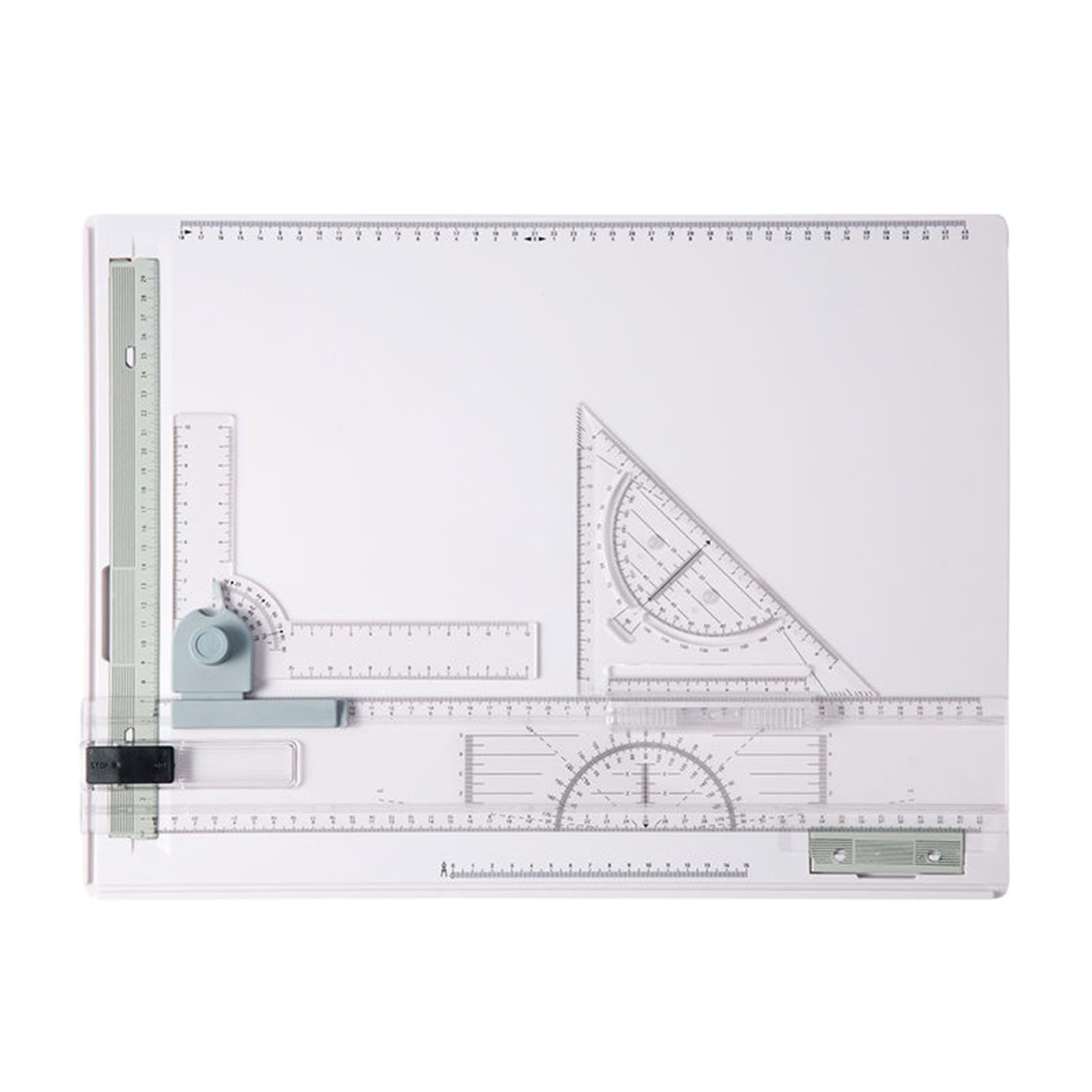 F Fityle Planche à Dessin A3, Planche à Dessin architecturale Graphique Portable avec règle coulissante à Mouvement parallèle, Planche à Dessin, Table à Dessin