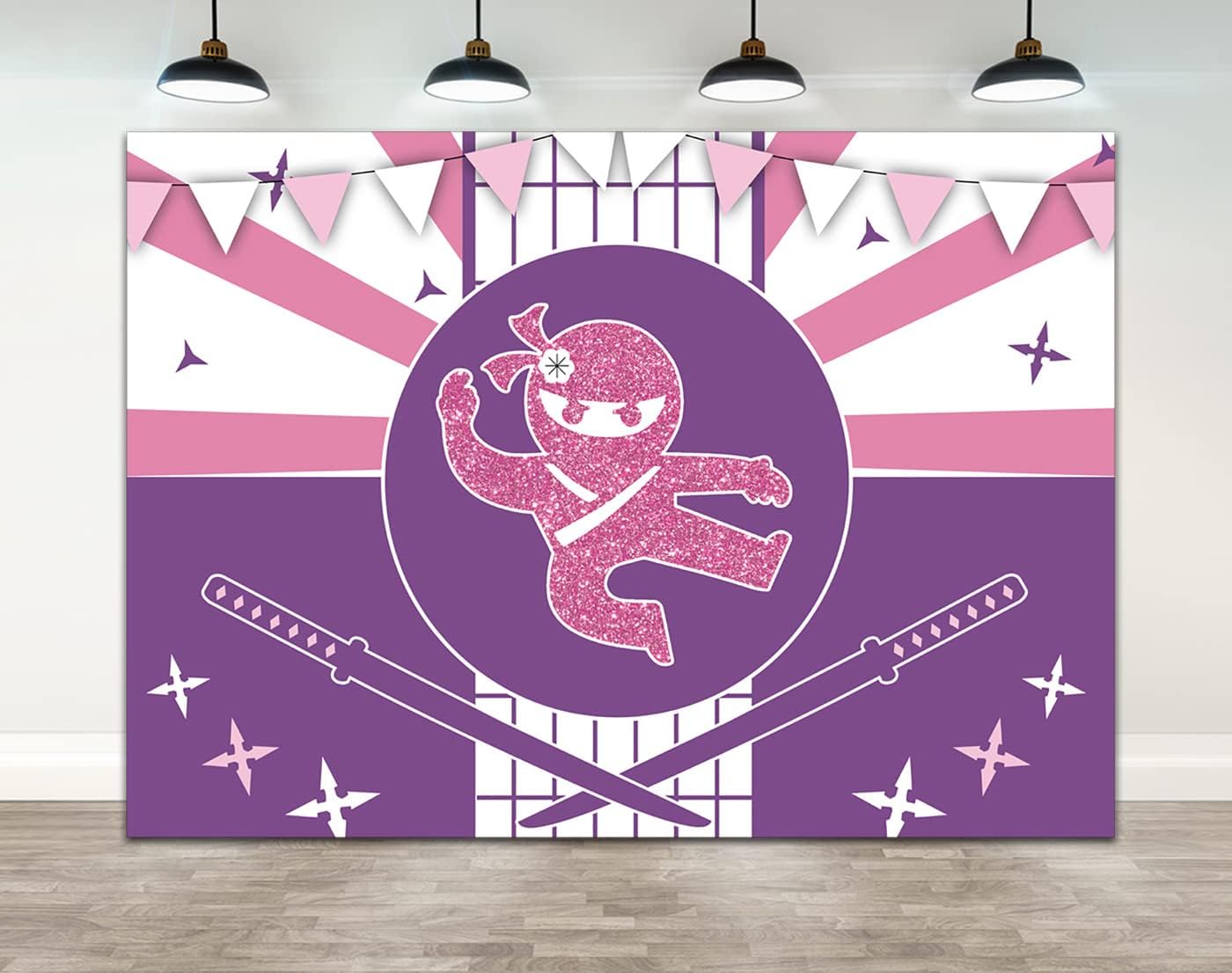 7x5ft Vinyl Photo Backdrop 7x5ft Ninja Warrior Photography Backdrop - Japanese Samurai Scene For Photo Studio Ninja Warrior Props