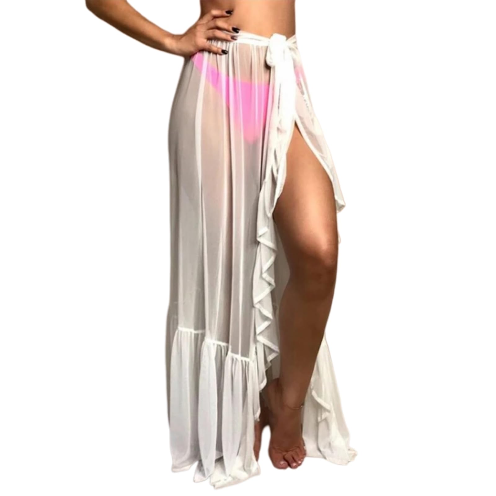 Vestido de playa para mujeres con bikini envoltura exterior y chal de estilo bohemio