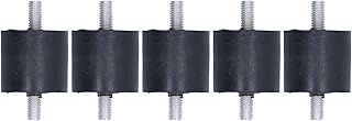 5PCS Rubber Vibration Isolator, Rubber Isolator Mounts Shock Absorption High Elasticity Good Cushioning Noise Reduction Rubber Mounts for Air Conditioners, Fitness Equipment(M8)