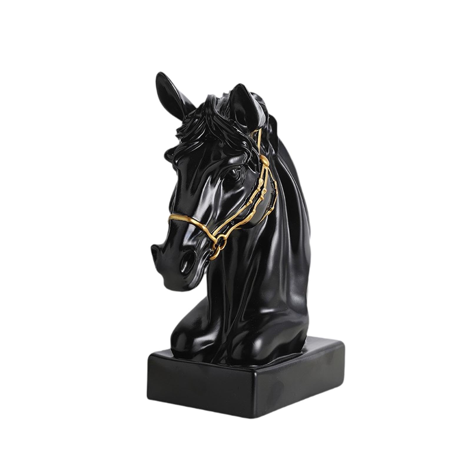 Colcolo Estatua de Cabeza de Caballo Decorativa, decoración del hogar, Elegante, Figura de de Caballo, Escultura para galería, estantería, Mesa