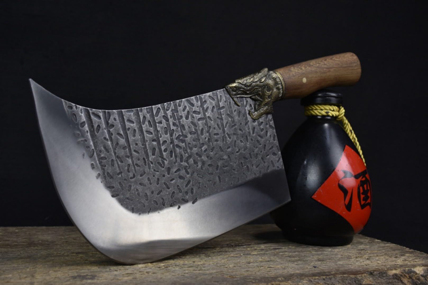 Amazon.co.jp: プロ仕様 大型 中華包丁（骨切り包丁） 刃渡り21cm 重量