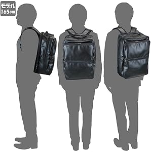 超美品✨ポータータイム リュック オールレザー 2層 A4可 大容量 ブラック 超美品✨ポータータイム リュック オールレザー 2層 A4可 大容量