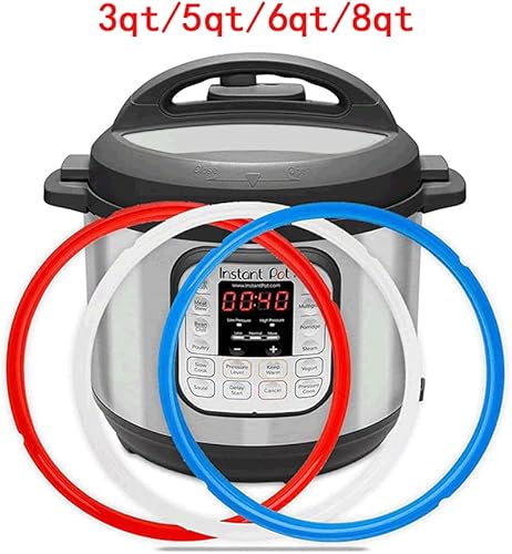 Miniatura 2 de Paquete de 3 anillos de sellado de silicona para maceta instantánea (3 qt)