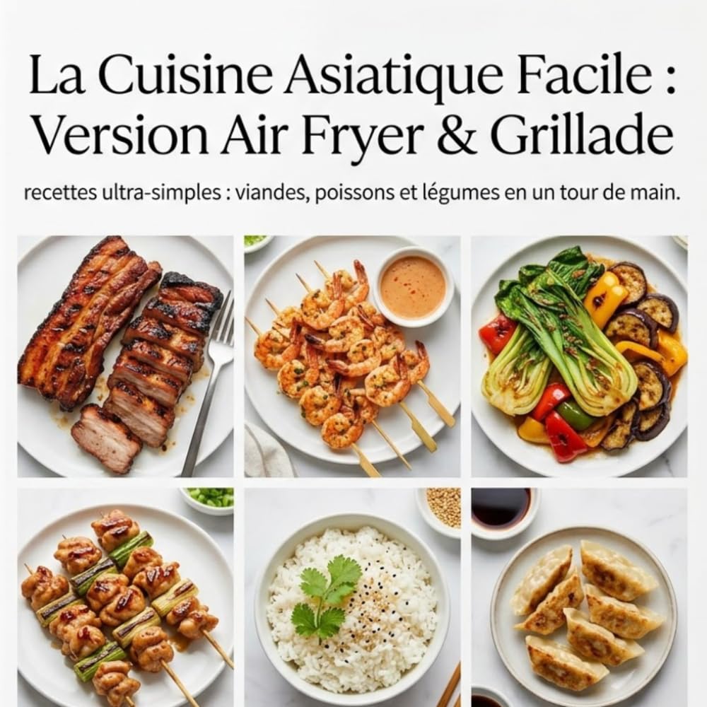 La Cuisine Asiatique Facile : Version Air Fryer & Grillade: recettes ultra-simples : viandes, poissons et légumes en un tour de main.