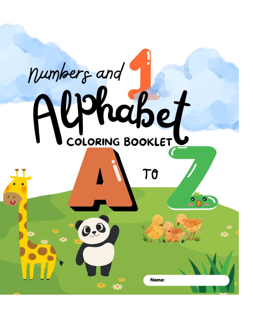 Alphabet & Numbers Coloring Booklet