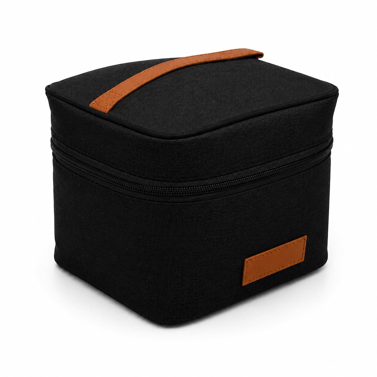 Bolsa Térmica 4 Litros Compacta com Alça, Zíper e Tampa Superior, Lancheira Portátil 17 x