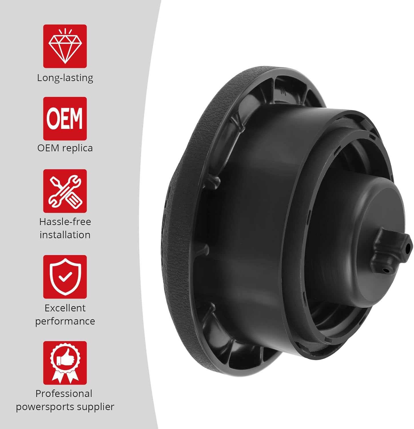 JAVIK Fuel Cap Gas Cap Compatible with Honda UTV MUV700 Big Red 700 2009 2010 2011 2012 2013, OEM#17620-HL1-A01