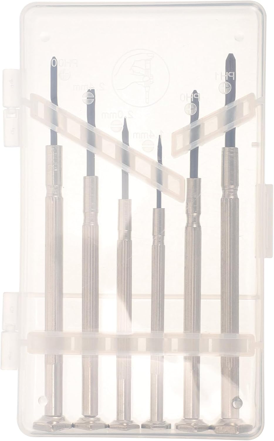 SOLUSTRE Mini Precision Watchmaker Screwdriver Set for Eyeglasses Repair, 6Pcs Mini Screwdrivers Kit for Electronics and Watch Clock Maintenance Tools