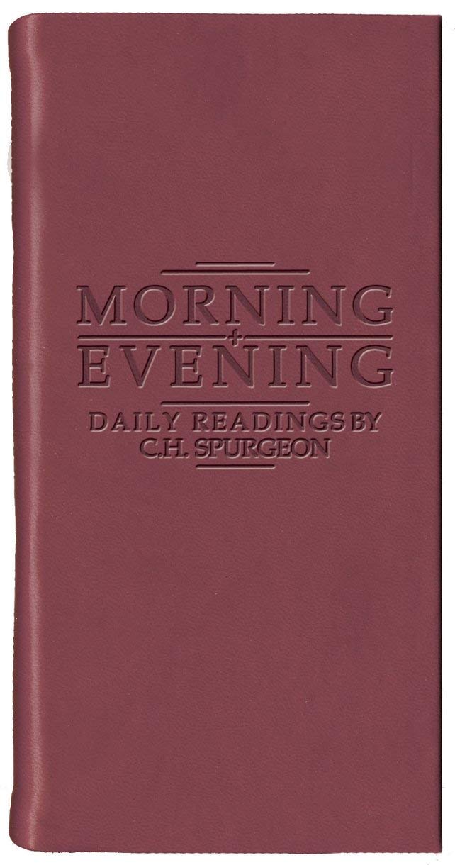 Morning And Evening - Matt Burgundy by C. H. Spurgeon (Leather / fine binding)
