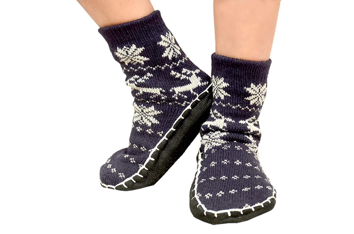 Women/Girls Winter Warm Anti Slip Floor Socks Leg Warmer (Assorted Print) 1 Pair Size 5-image-34