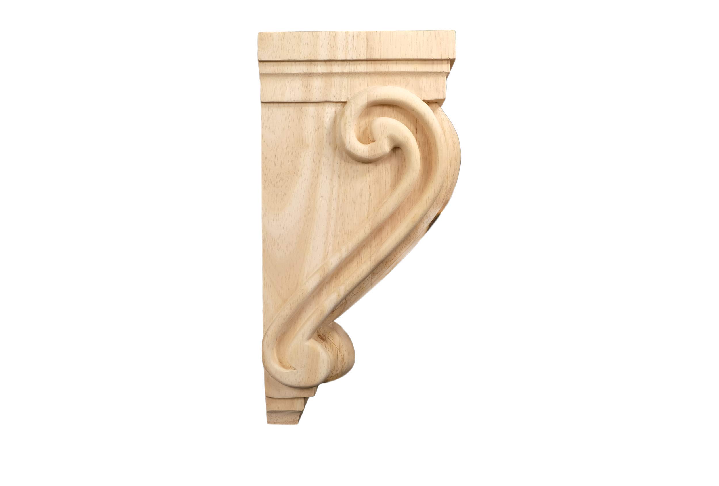 Corbel (support Mural) En Bois Massif De Bouleau Blanc - Dimensions : 3