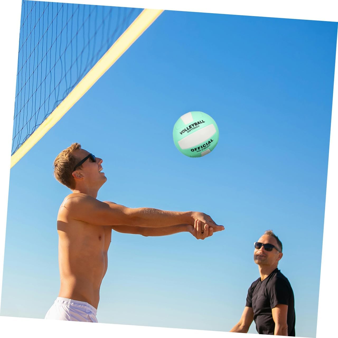 POPETPOP 2Pcs Soft Indoor Volleyball Training Balls Size 5 Soft Touch Beach Volleyball Sports Equipment for Adult Practice and Entrance Examination