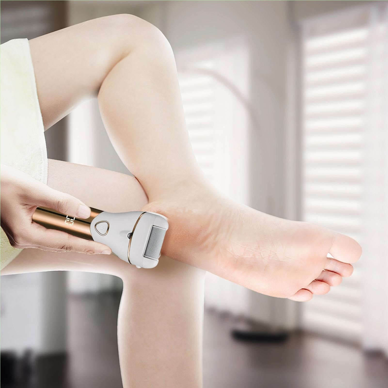 Removedor de callos para de pies, kit de pedicura eléctrico - Herramientas de pedicura para eliminar la piel muerta del depurador de pies,Herramienta para quitar callos de pies con 3