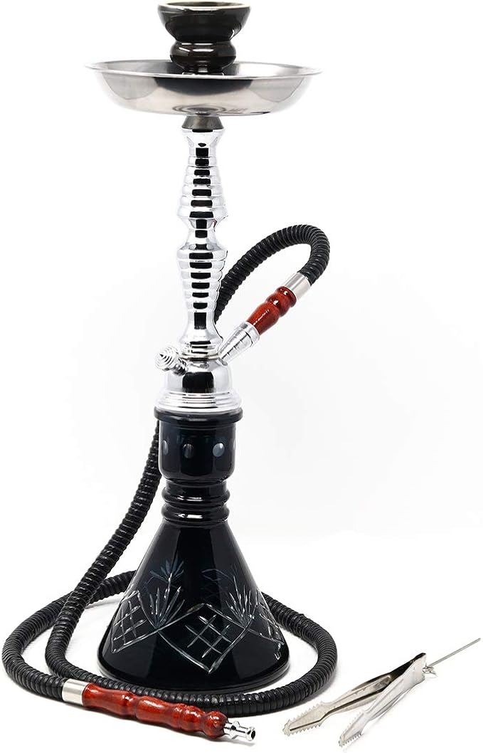 19 Inches Deezer Complete Hookah Set, Modern 1 Hose Hookah Kit with Hookah