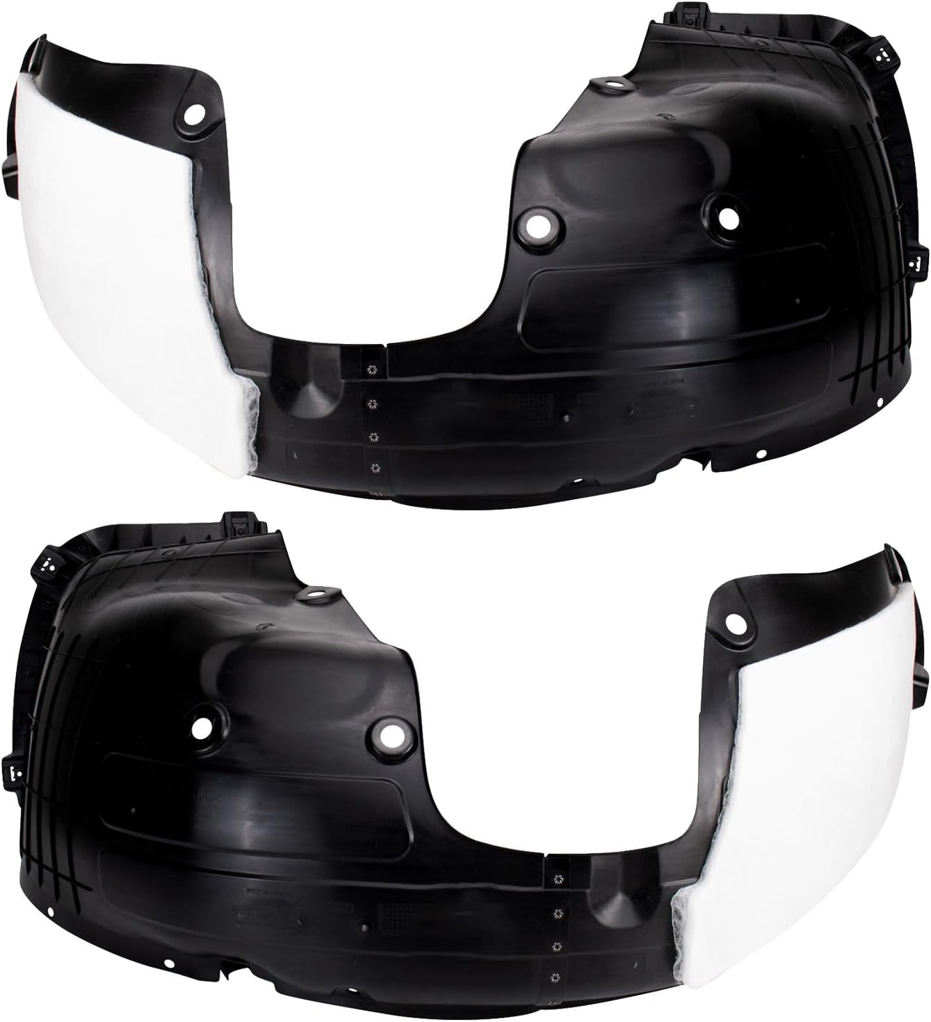 TRQ Inner Fender Liner Set Compatible with 2019-2021 Hyundai Tucson HY1248178 HY1249178