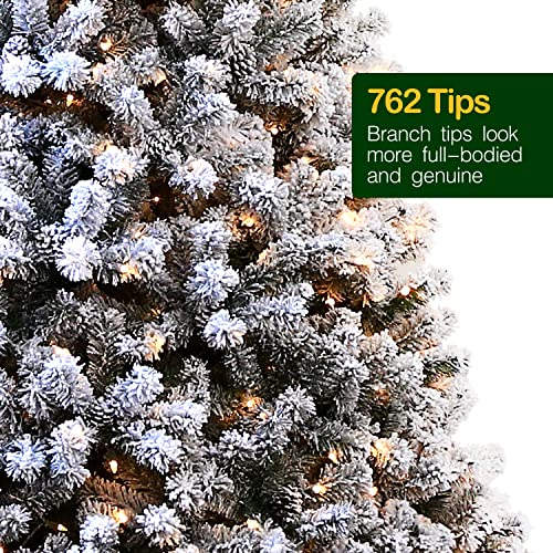 Hykolity 6 Ft Snow Flocked Christmas Tree thumb #2