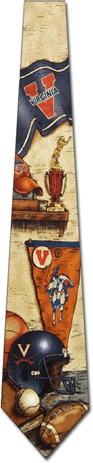Eagles Wings Virginia Ties Cavaliers Mens College Neckties