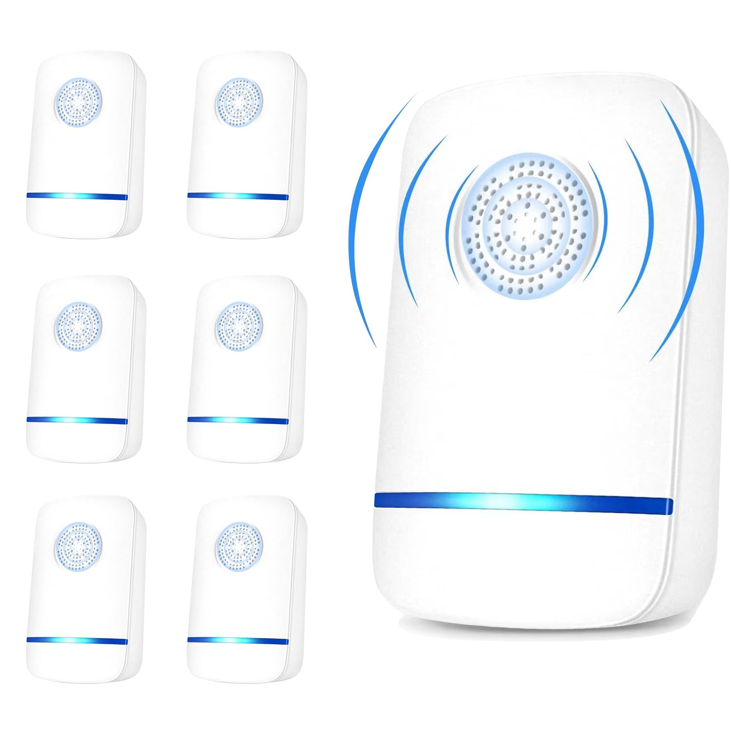 YuFek Ultrasonic Pest Repeller, Electronic Mouse Repellent plug in Pest Control for Mice Rats Spider Mosquitoes Cockroach Moth Ant and Other Rodent, Harmless to Pets and Human for Indoor Use (6PC)