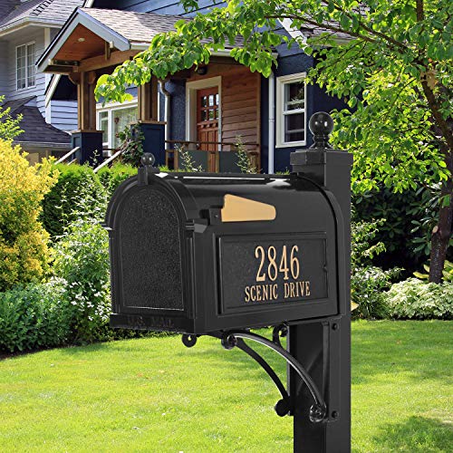 Whitehall Products 16536 Deluxe Mailbox Package, Black by Whitehall - Image 4
