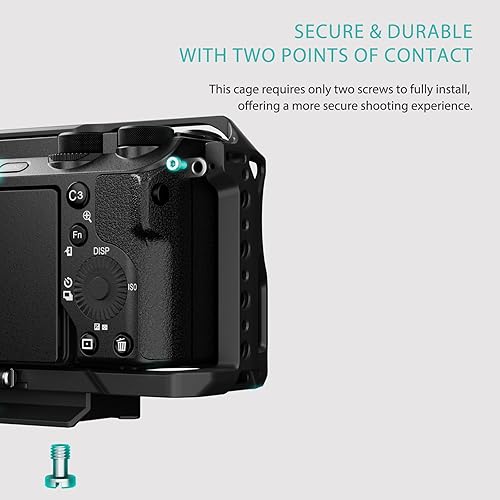 Miniatura 3 de Full Camera Cage Compatible with Sony a6700 - Titanium Gray | | Mount Accessories | Custom Designed | ARCA Ready | Compatible | HDMI CLAMP |