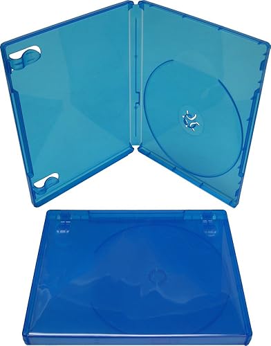 Miniatura 2 de Square Deal Recordings & Supplies (10) Fundas de juego azules Compatible con Playstation 4 Capacidad de 1 disco 0.551 in #VGBR14PS4BL
