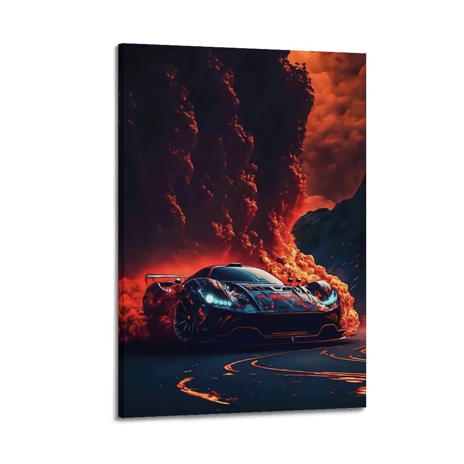 Poster Su Tela Ferrari F355 Berlinetta 50x75 Cm - Stampa Artistica Supercar Per Parete, Camera Da Letto O Garage
