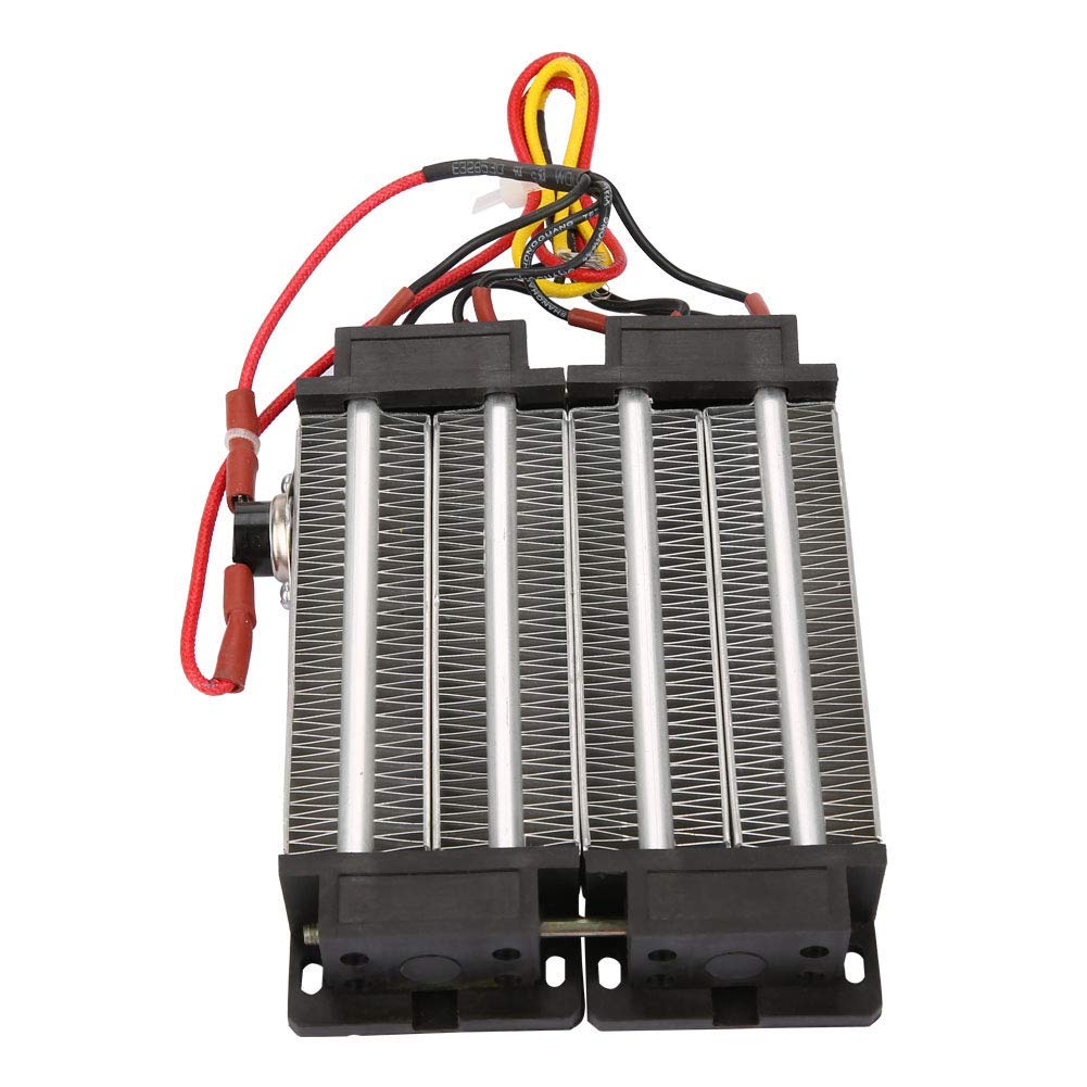 Réchauffeur D'air en Céramique éLément Chauffant Isolé 110V/220V 1000W, Adopte L'élément Chauffant en Céramique et Le Tube en Aluminium