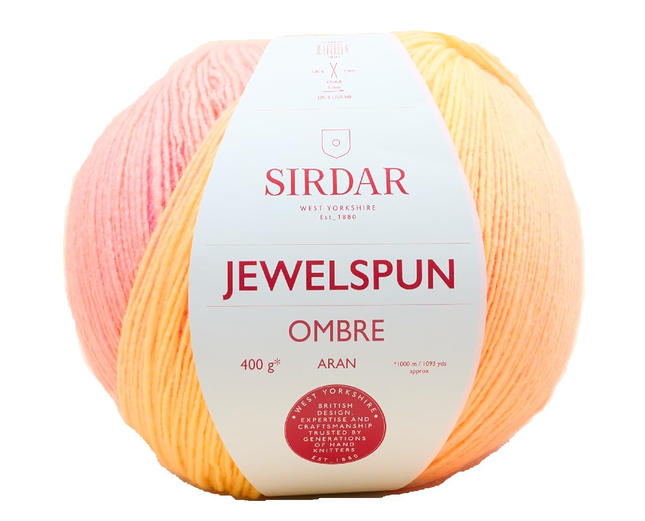 Sirdar, Jewelspun Ombre - Rainbow Glow, 400g, 1000 meters