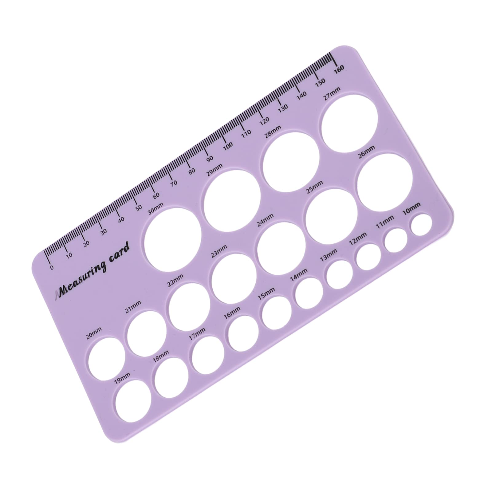 Outil de Mesure de la Bride de Mamelon en Silicone pour le Support D'allaitement Maternel de Pompe à Lait 1,5 M de Ruban Souple (Violet)