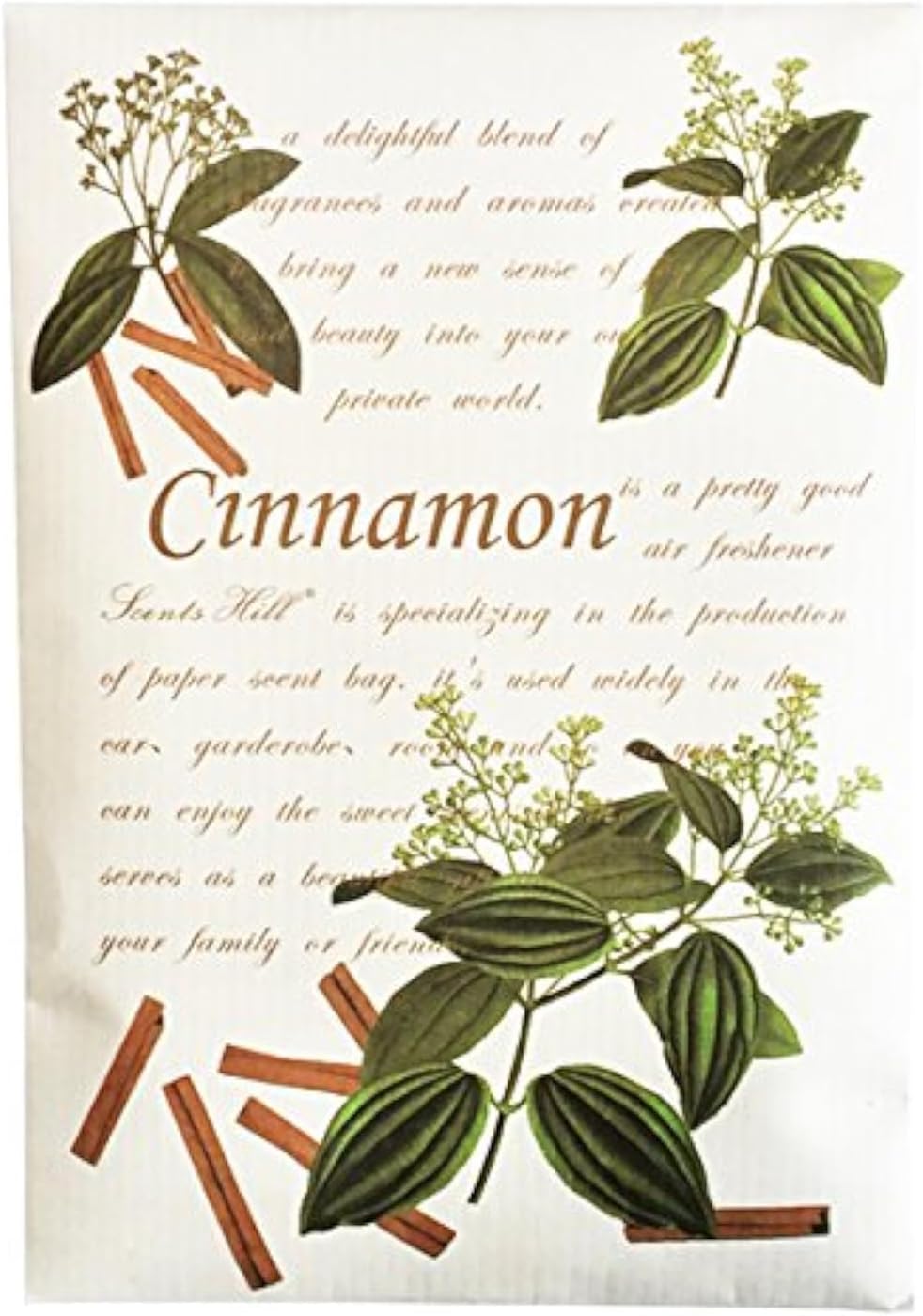 Scented Sachet for Drawer and Closets, Lot of 4 (Cinnamon)