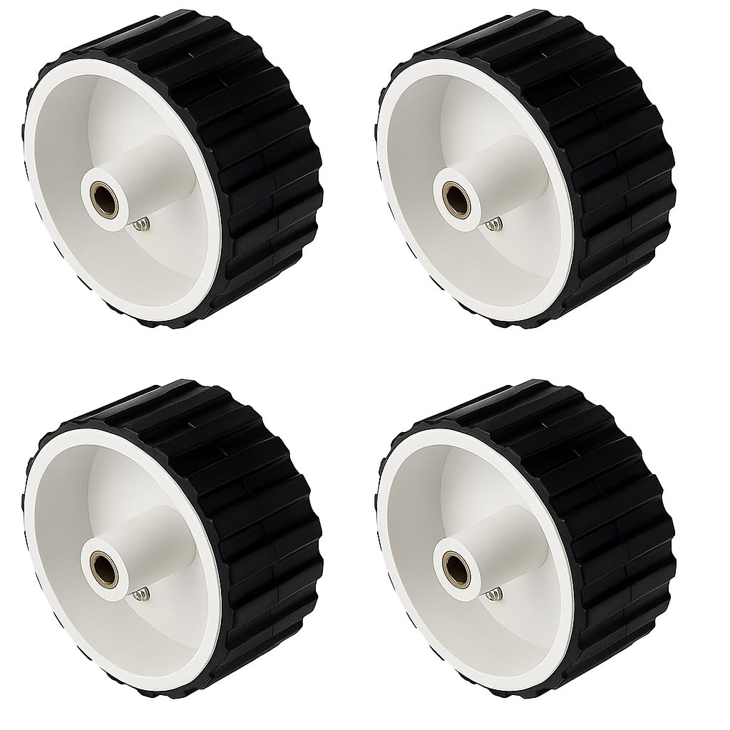 Robotic Wheel Tractor Ø70mm x 4cm Compatible with UNO Rduino Smart Car DIY Robot Chassis Pack of 4 Durable Rubber Wheels with Plastic Hubs for Encoder Motor Robotics Projects-image-32