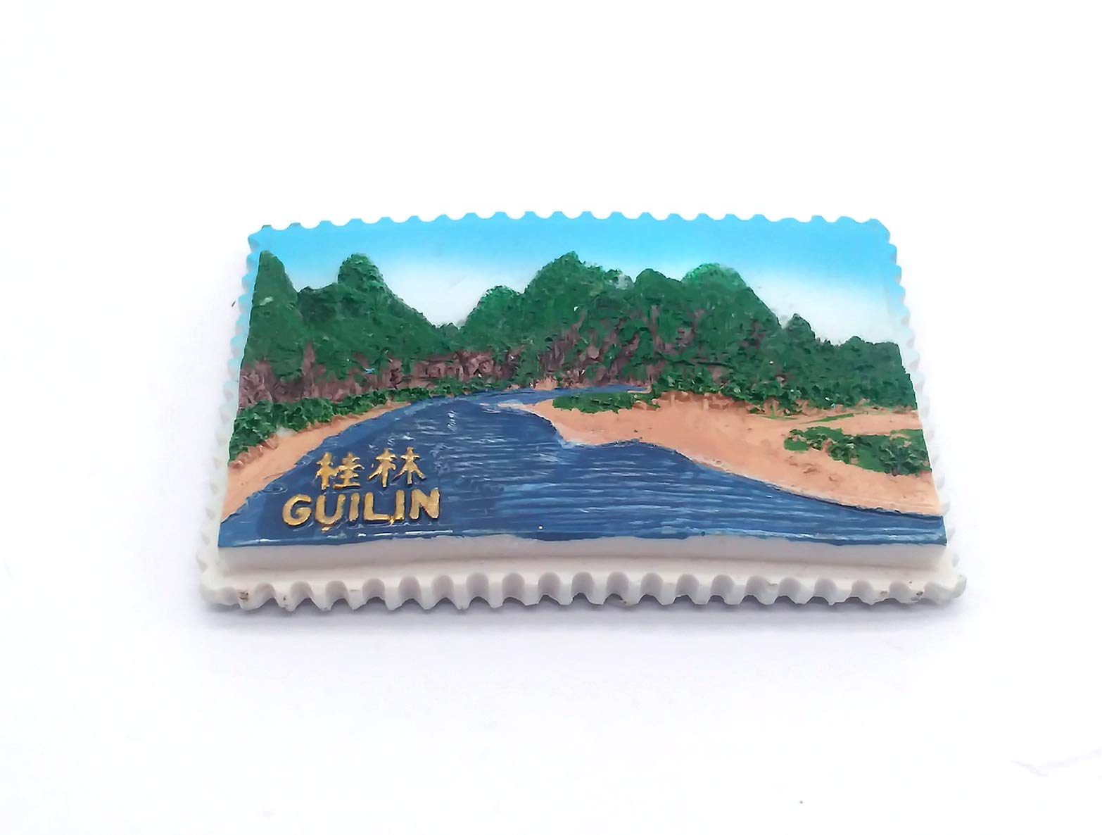 Calamita 3D Frigorifero Dalian Liaoning Cina - Souvenir Da Viaggio Artigianale - Regalo Originale Per Casa E Cucina