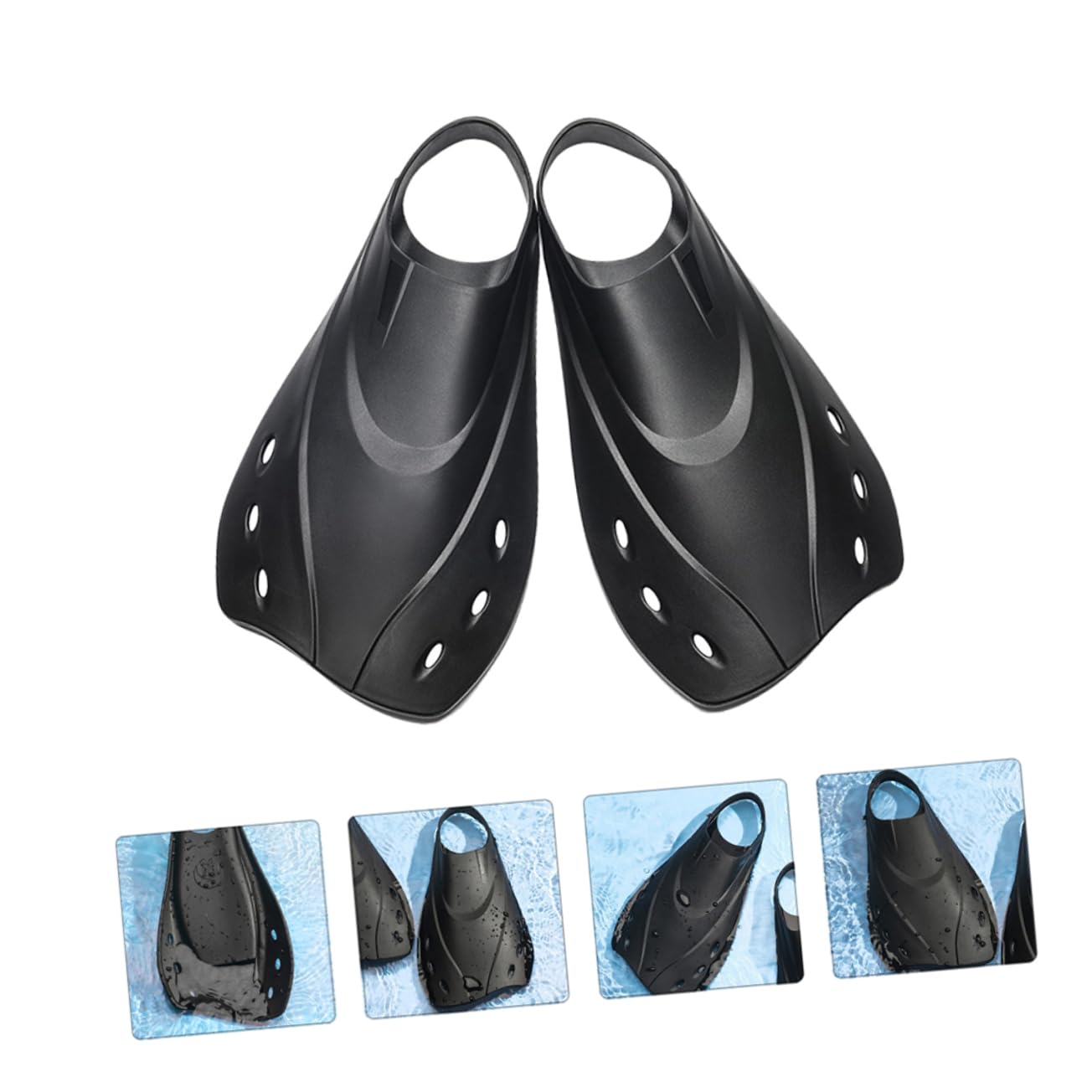 Sosoport Pinne Corte Regolabili per Allenamento al Nuoto e Snorkeling, Leggere Fodera Morbida in , per Piscina e Viaggio