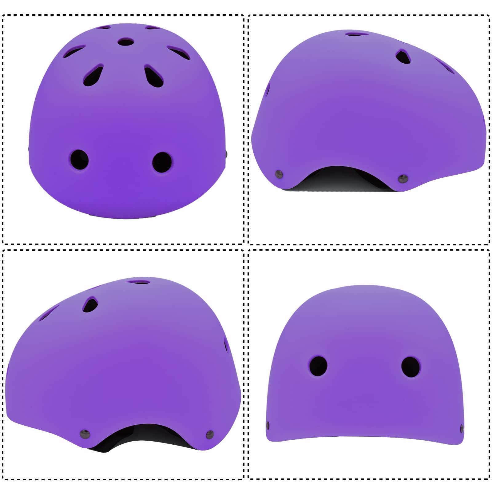 Juego de casco para niños con rodilleras, coderas, muñequeras, casco ajustable para niños pequeños y jóvenes, 3 a 14 años, equipo de protección para patinaje, patinaje en línea, longboard 7