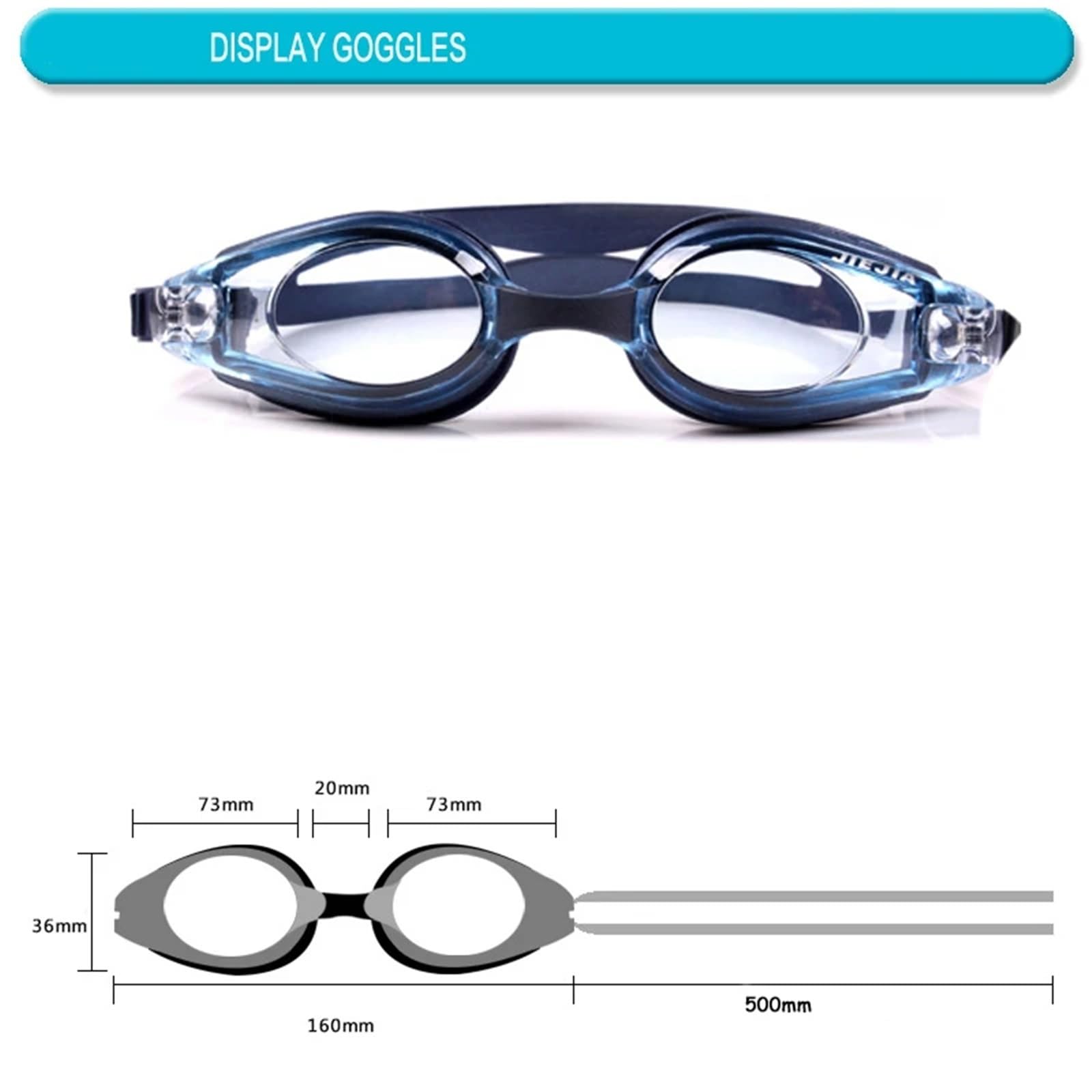 JUANYAO Occhiali Da Nuoto Uomo Donna Occhialini da nuoto trasparenti for adulti Occhiali da nuoto impermeabili antiappannamento Occhiali for sport acquatici Per Il Nuoto(Black)