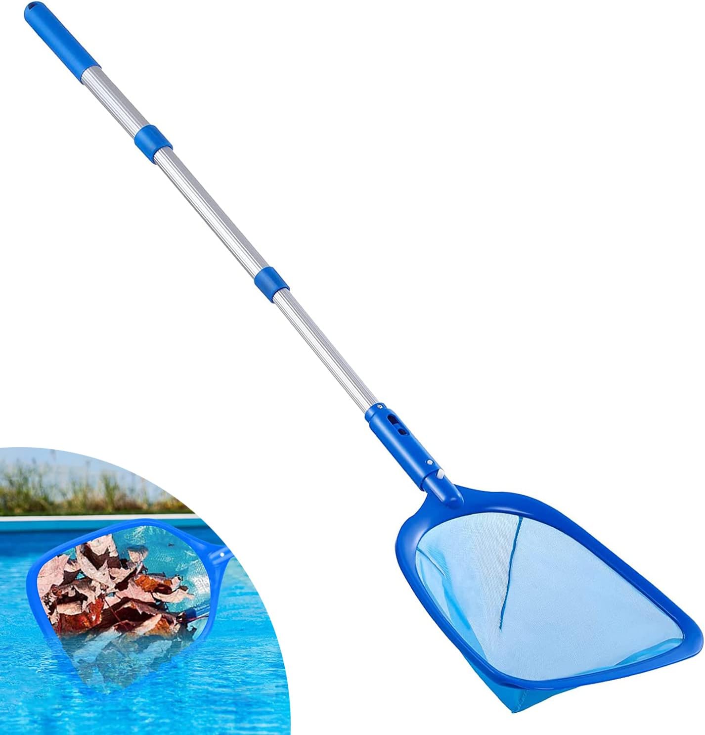 JiFangYuan Pool Skimmer Net with 3 Section Pole, Ultra