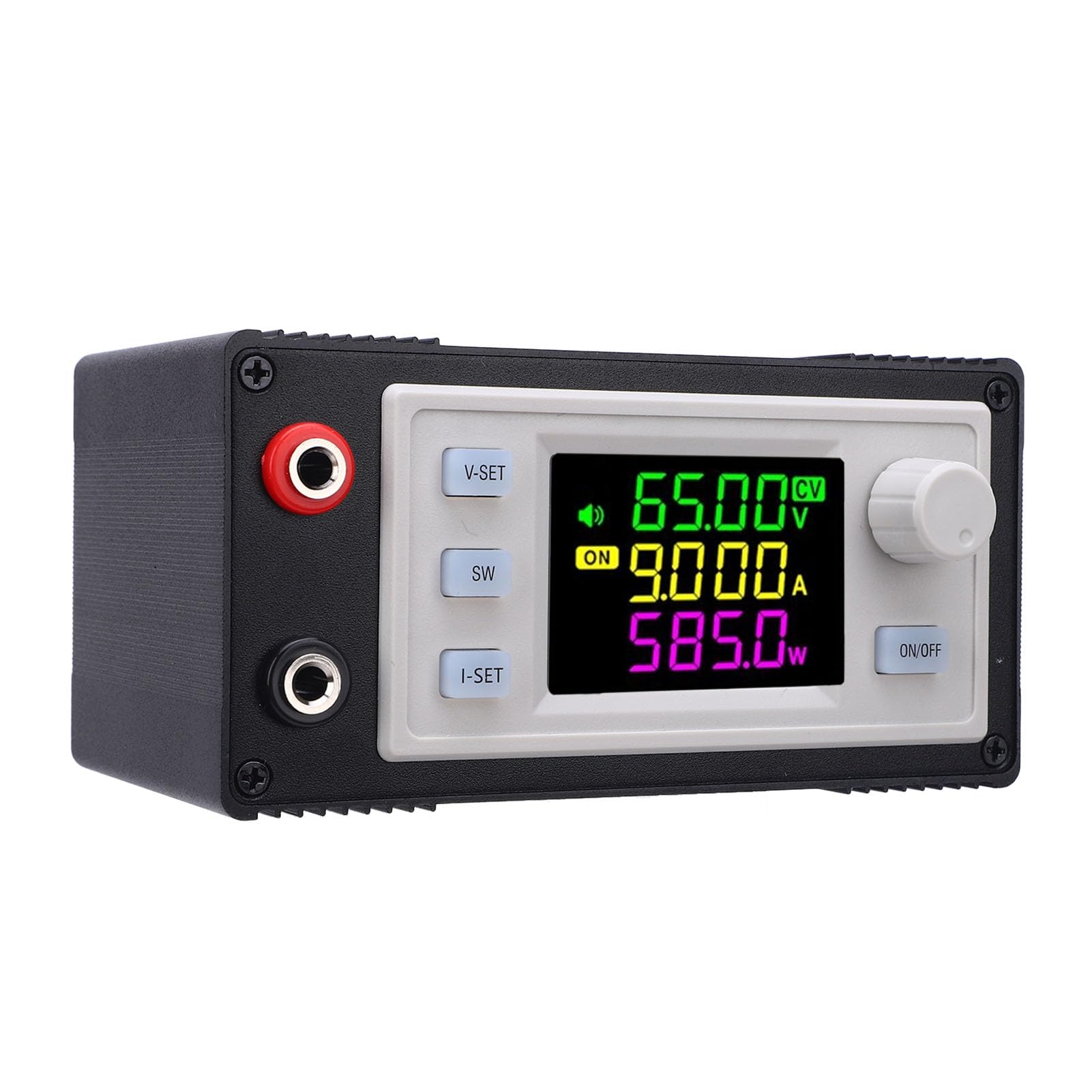 Socobeta Regulador de Voltaje CC a CC Ajustable Salida Eficiente de 585 W para Controladores LED Fuente de Alimentación de Laboratorio, Material ABS