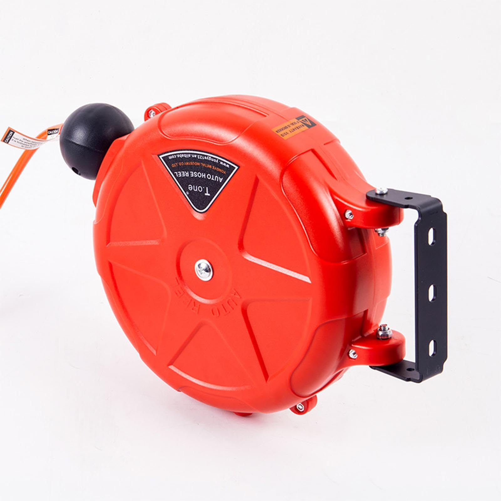 MYCENSE Retractable Air Hose Reel Enclosed Easy Installation Quick Coupler Slow Retraction Automatic Rewind for Garage Watering