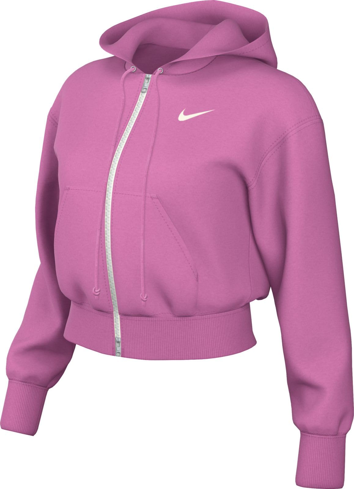 Nike Nike Sportswear Phoenix Fleece Kapuzenjacke Mit Verkürztem Schnitt Und Weiter Passform Für Damen Veste à Capuche Femme