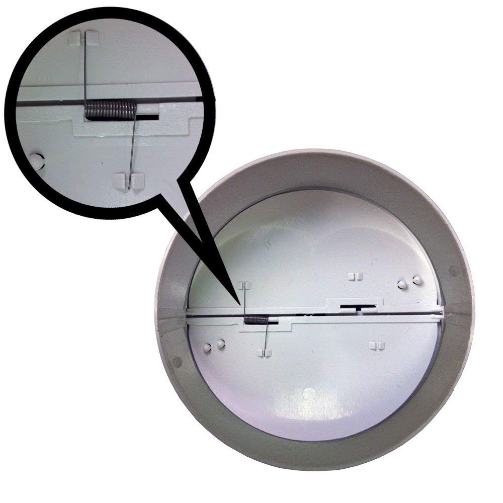 Swiftair 4" 100Mm, 5" 125Mm, 6" 150Mm In-Line Extractor Fan Vent Back Draught Shutter (5" 125Mm)