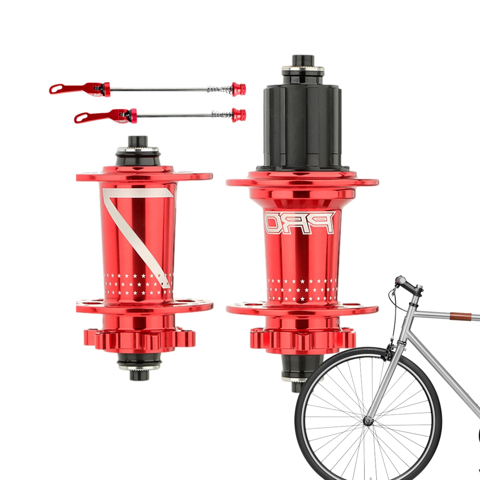Radnaben für Fahrrad - Elegant Modern, Easy to Used, Widely Used, Safe, Mountainbike-Nabe, Fahrradlagerteile mit, Universal-Achsen-Set | Multipurpose Outdoor Indoor Utility