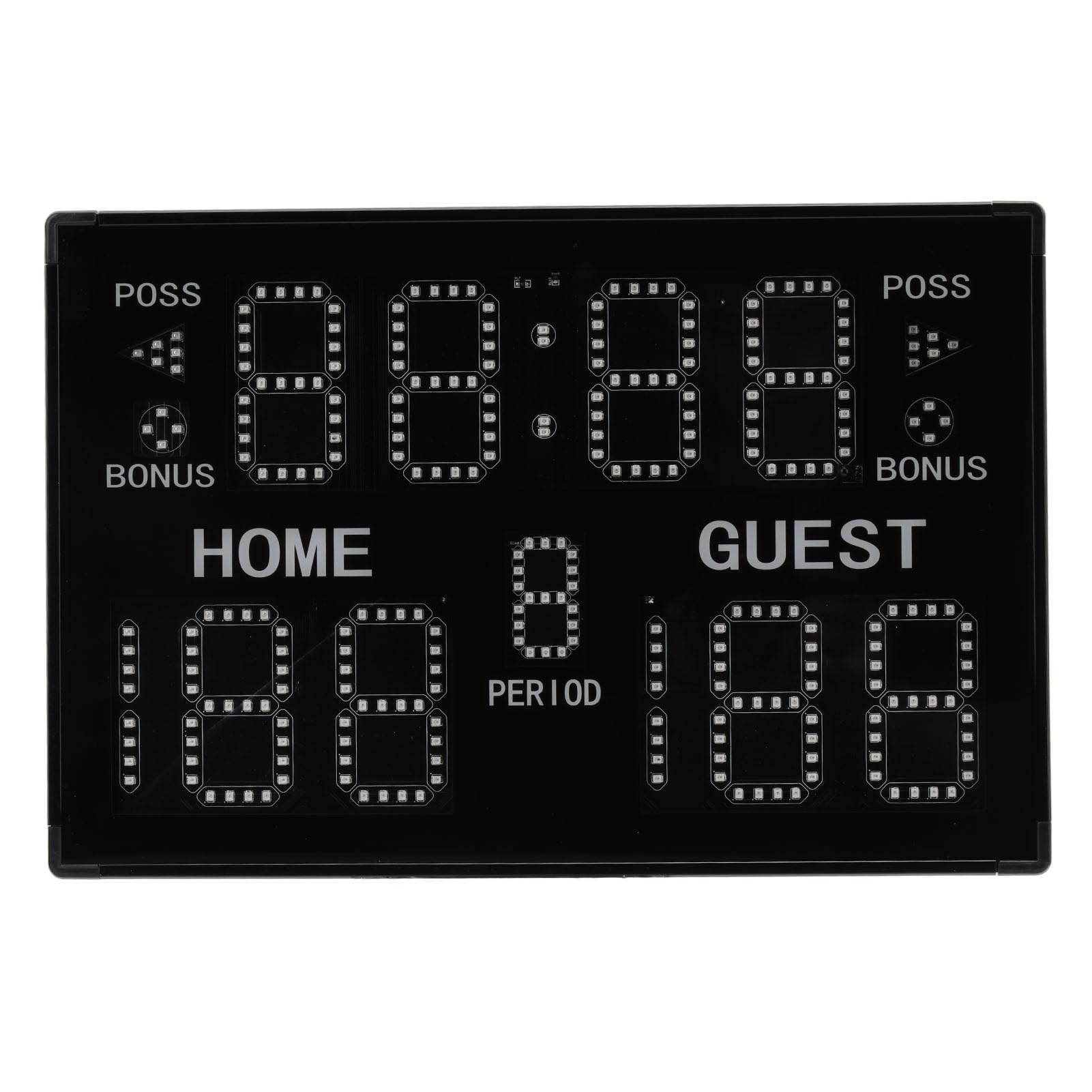 Tabellone Segnapunti Digitale, Tabellone Segnapunti da Tavolo per Interni Multisport Parete con Telecomando Cicalino, Tabellone Segnapunti Elettronico da Basket, Segnapunti e Timer