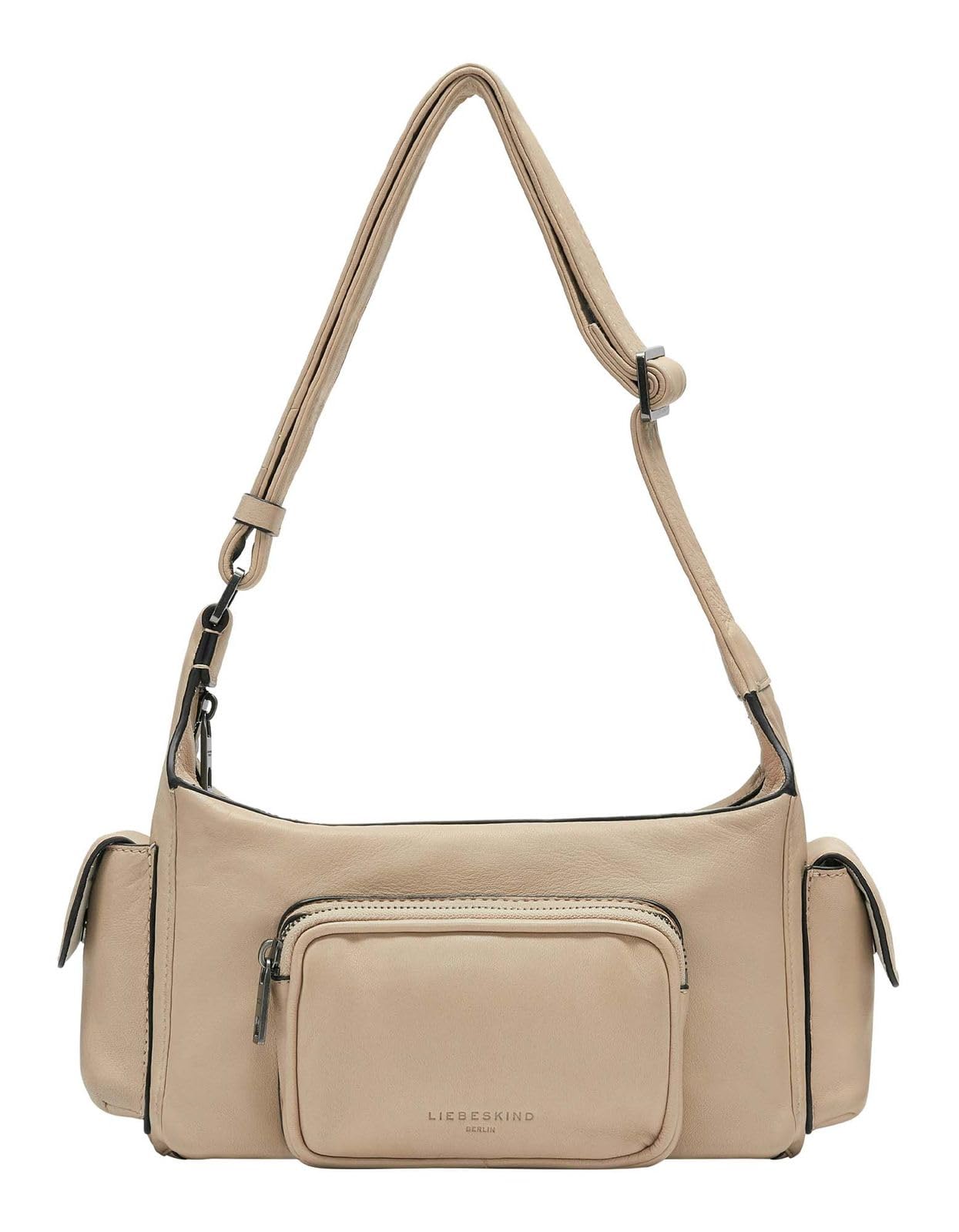 LIEBESKIND BERLIN Leather shoulder bag Lila Sheep Natural Crossbody Sandcastle beige