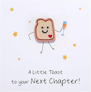 Funny NEXT CHAPTER Toast Token Gift for Women - Graduation, New Job, Div...