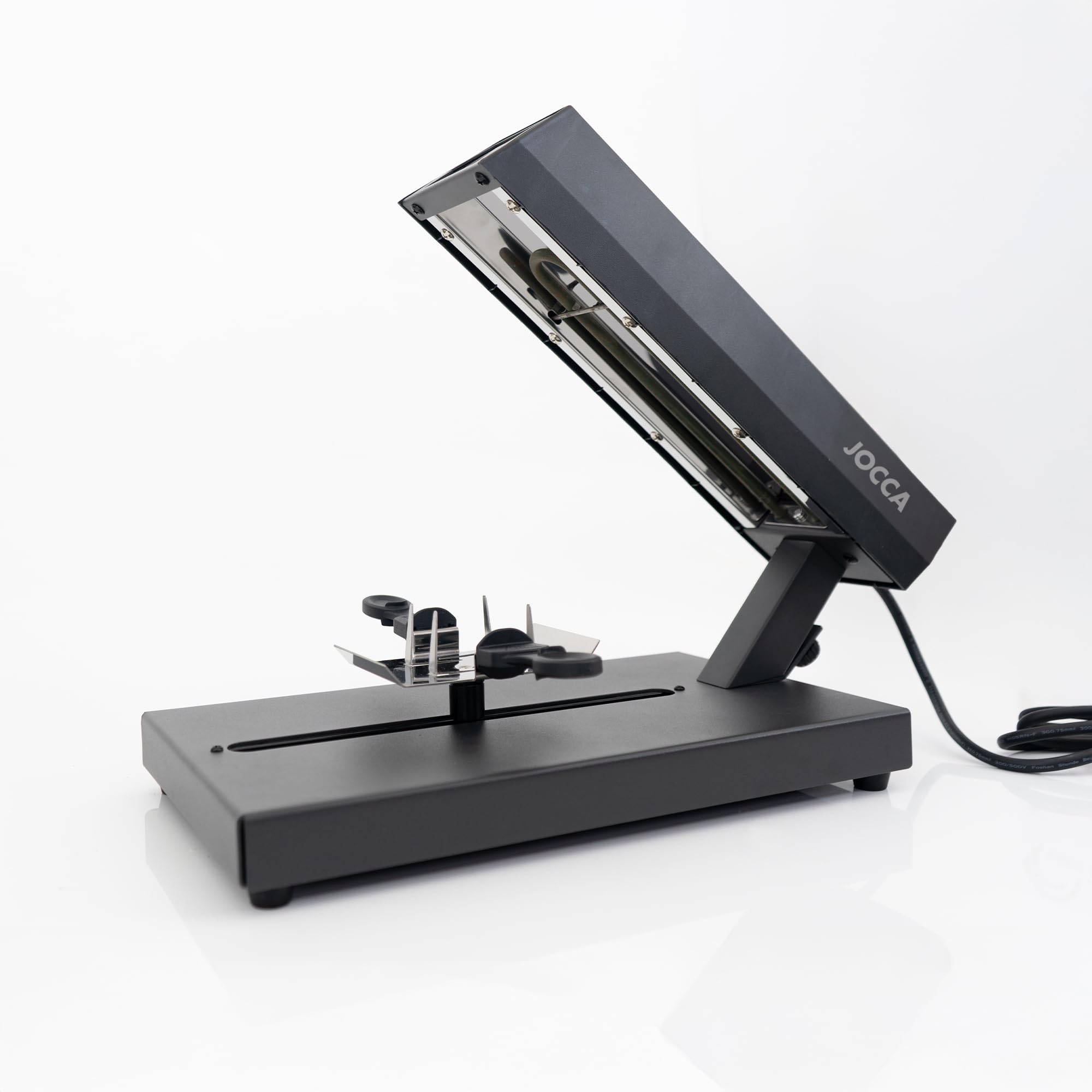 JOCCA - Raclette Eléctrica 400W | Con Base de Acero Inoxidable, Interruptor ON/OFF, Mango de PP, Cable de 1m | Tamaño 37,5x20,4x27,8 cm