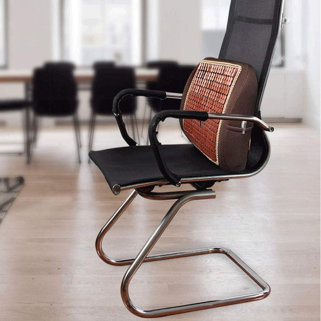 Lumbar Pillow-Summer Hard Car Lumbar Cushion Office Charcoal Waist Support Massage Lumbar Backrest Chair Car with Thick Waist Pillow