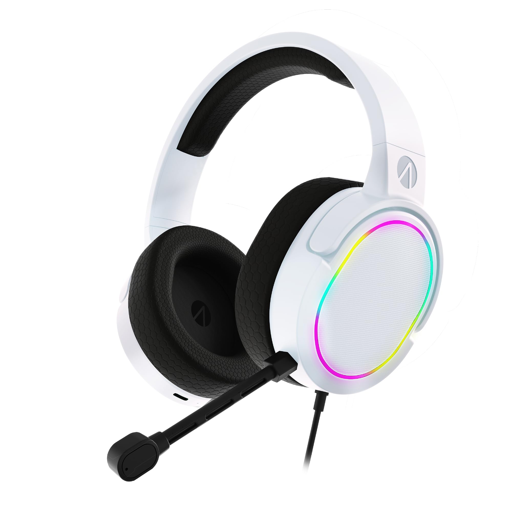 Image secondaire de Casque de jeu LED RVB Stealth Panther - Blanc, compatible PS4/PS5/Xbox/PC